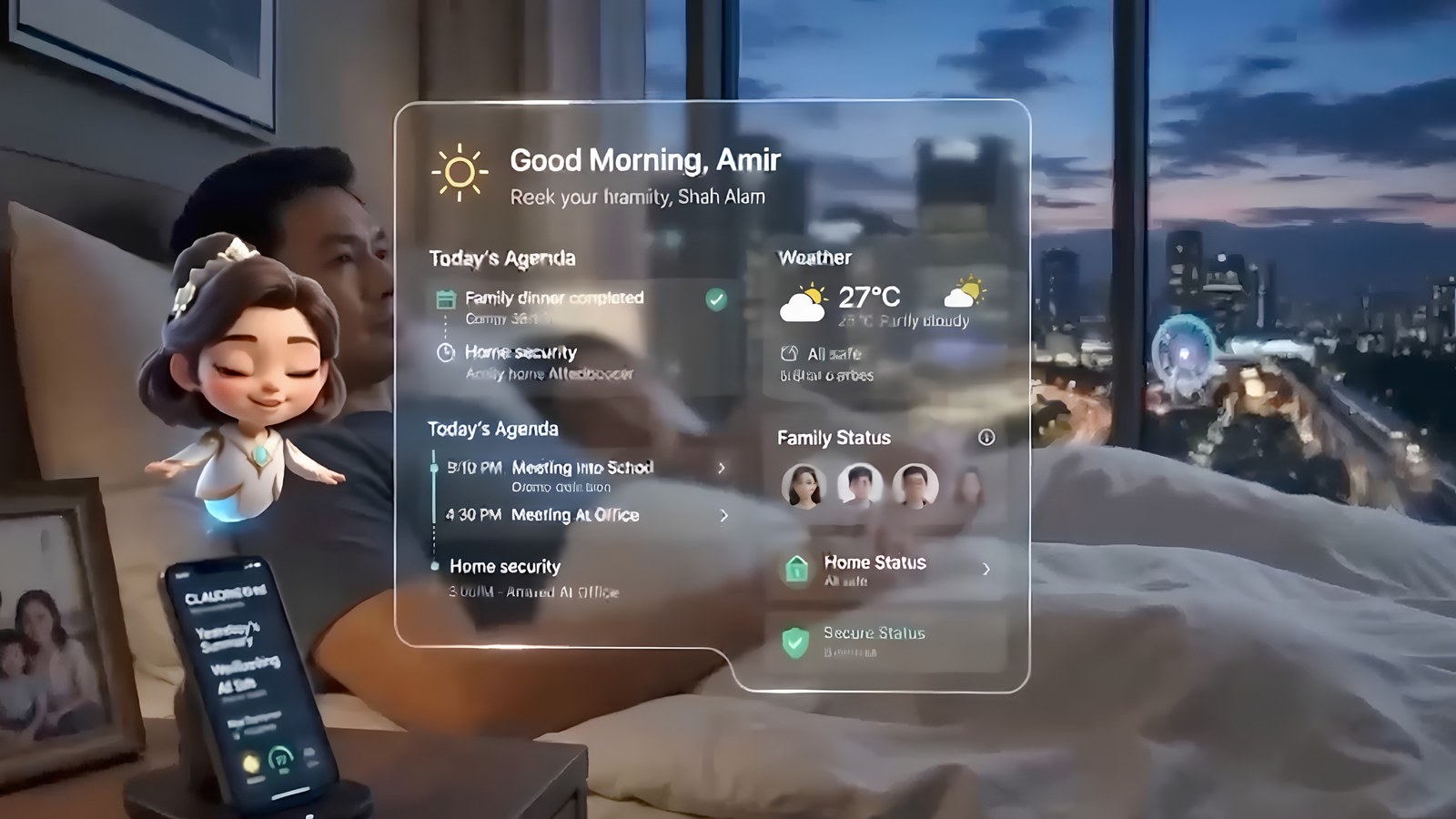 AI Living interior with the AI Companion
